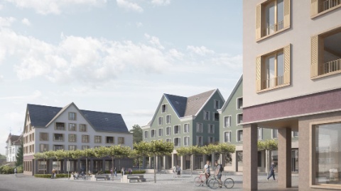 Visualisierung Zentrumsüberbauung Arnegg